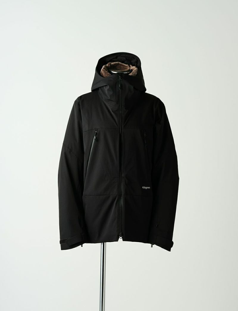 W Padding Peak Jacket BLACK