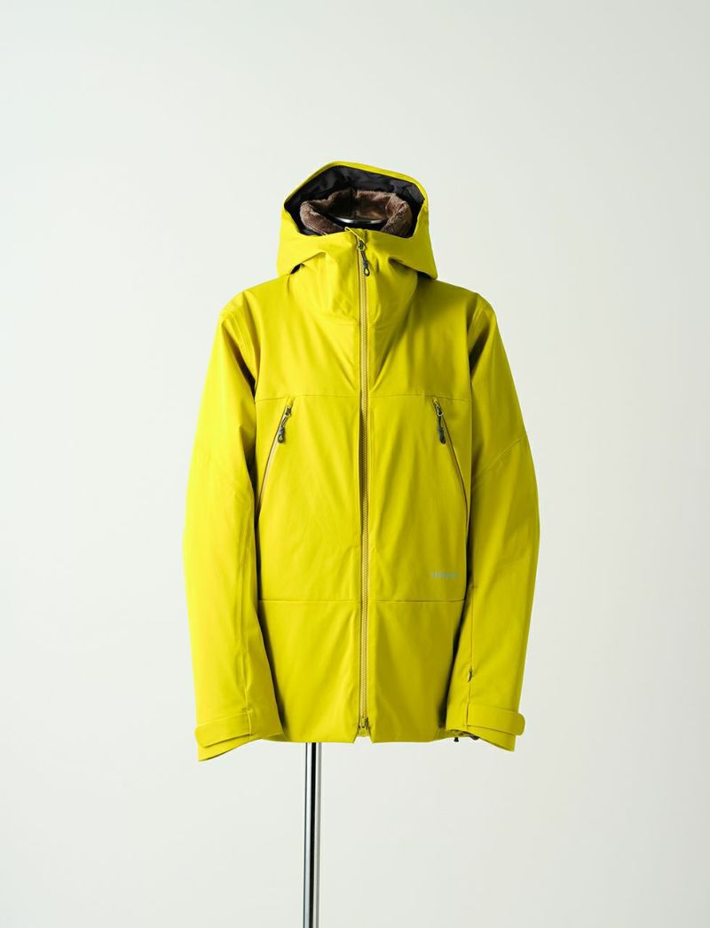 W Padding Peak Jacket MUSTARD