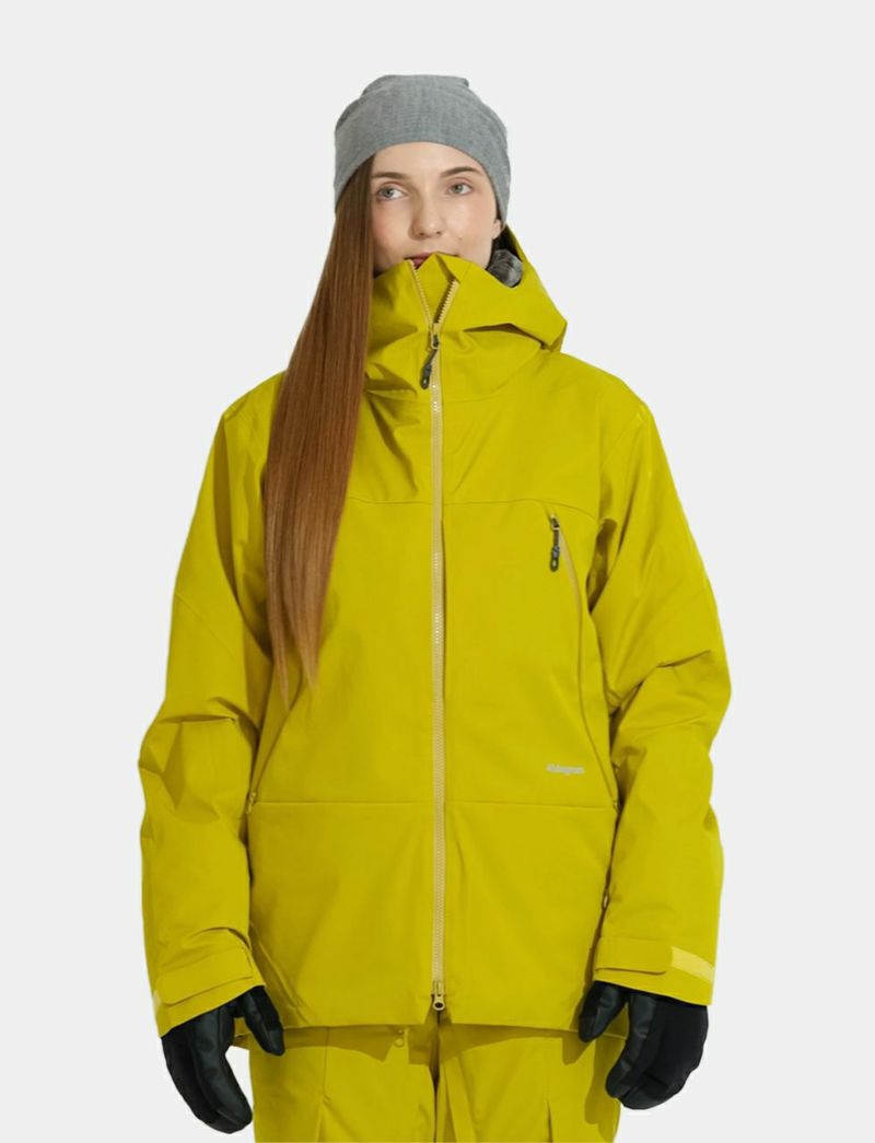 W Padding Peak Jacket MUSTARD