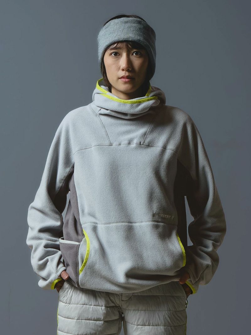 Fleece High Neck Hoodie