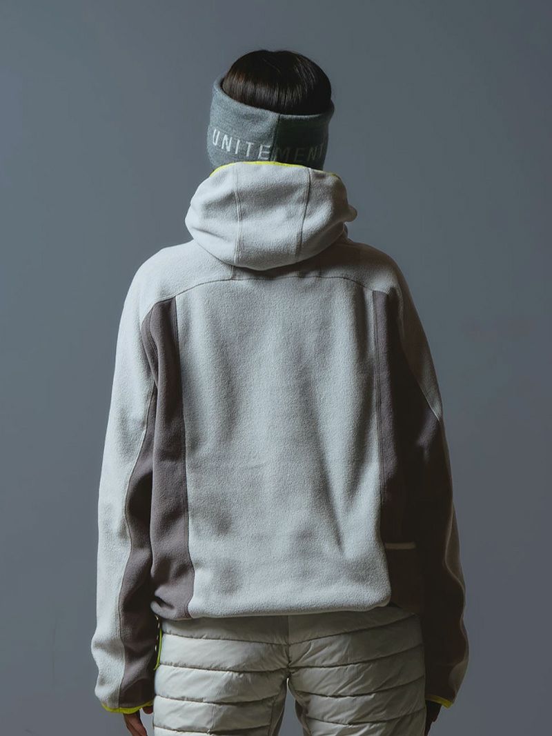 Fleece High Neck Hoodie