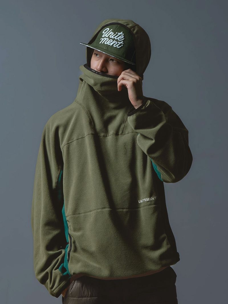 Fleece High Neck Hoodie