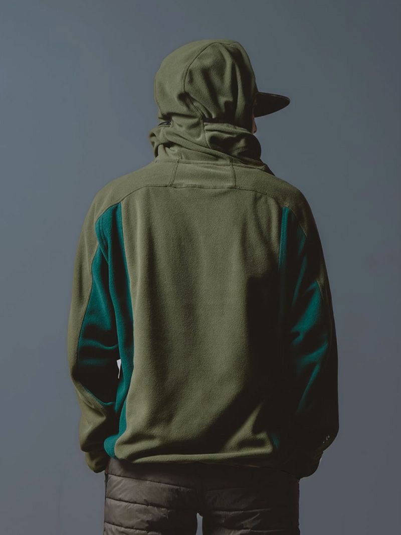 Fleece High Neck Hoodie