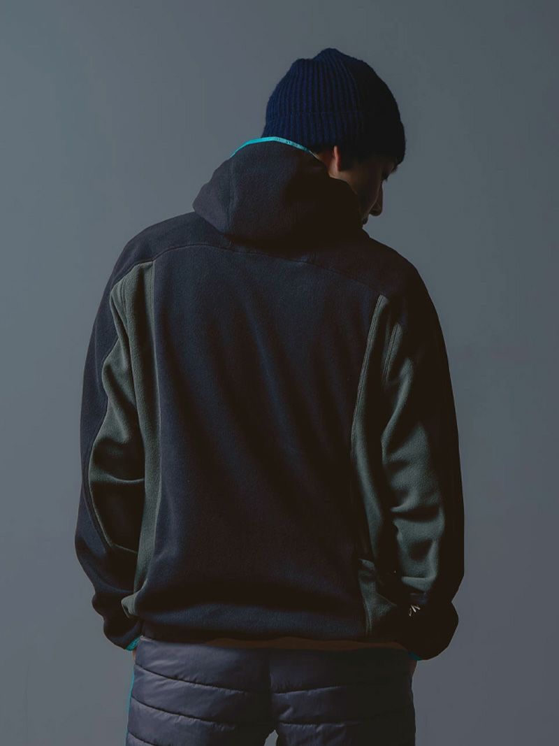 Fleece High Neck Hoodie
