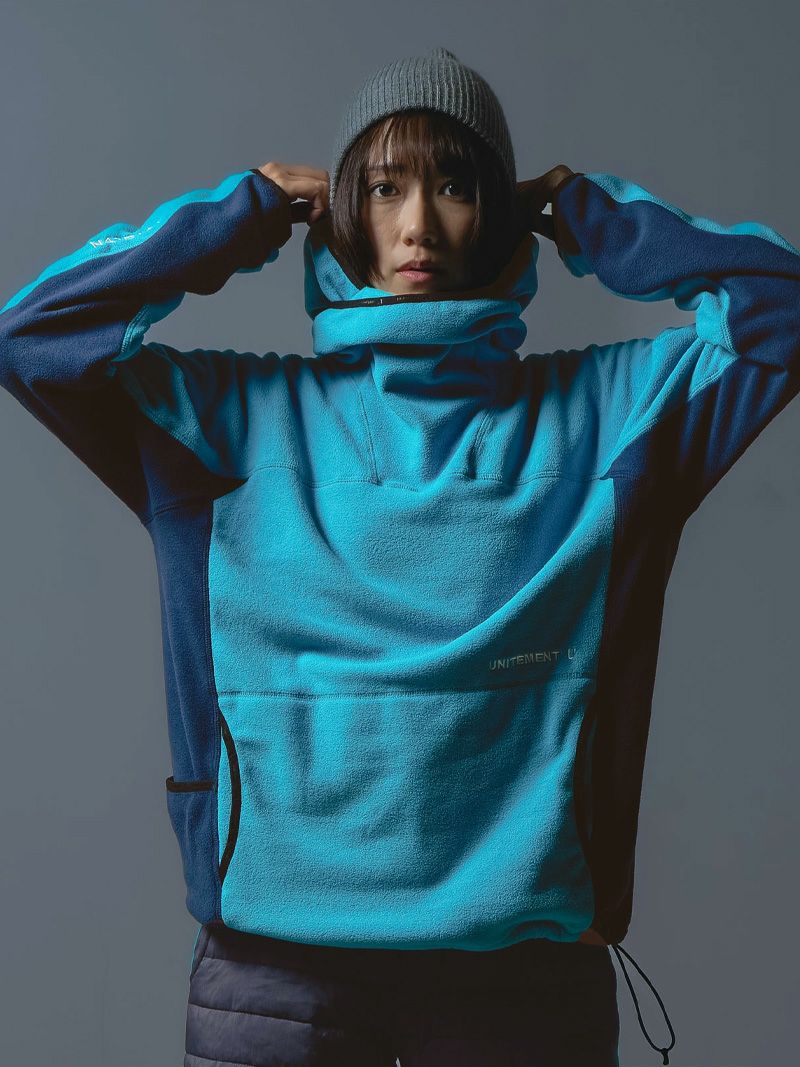 Fleece High Neck Hoodie