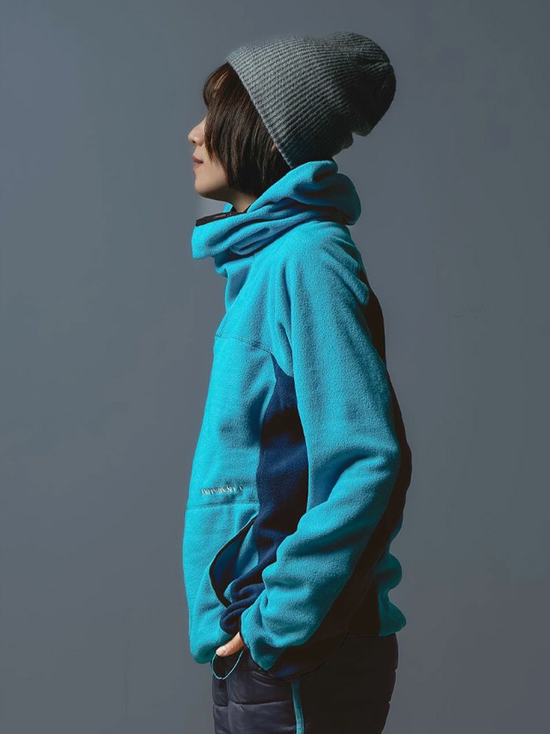 Fleece High Neck Hoodie