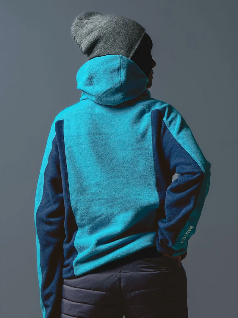 Fleece High Neck Hoodie