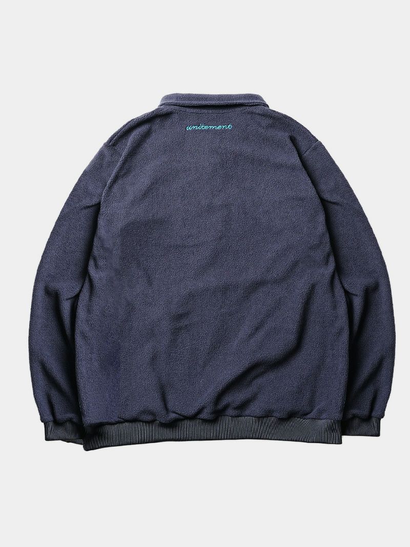 Fleece Polo Pullover