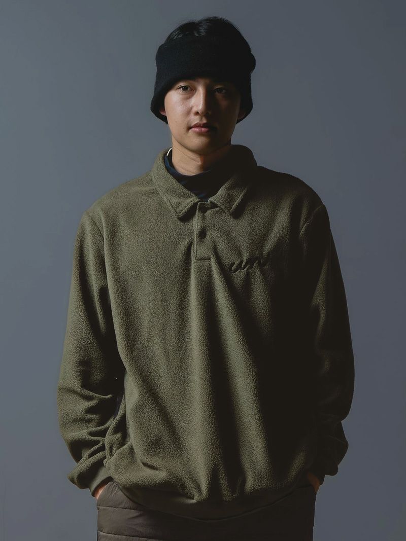 Fleece Polo Pullover