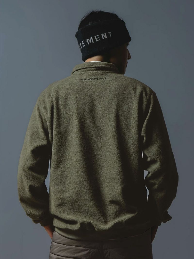 Fleece Polo Pullover